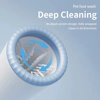 Automatic Electric Pet Paw Cleaner Portable Low Noise Waterproof Foot Washing Cup for Small Medium Pets